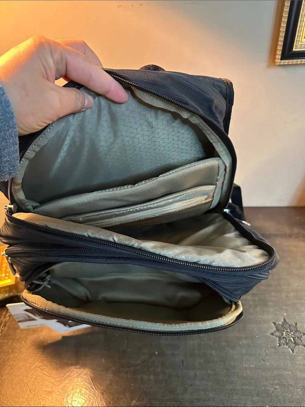 Thule Black Men's Backpack with White Logo